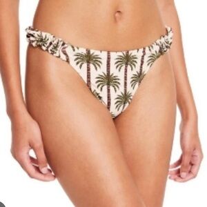 Agua Bendita X Target Palm Tree Print Bikini Bottoms NWOT